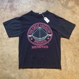 Vintage Faded Black Memphis Pyramids Tee